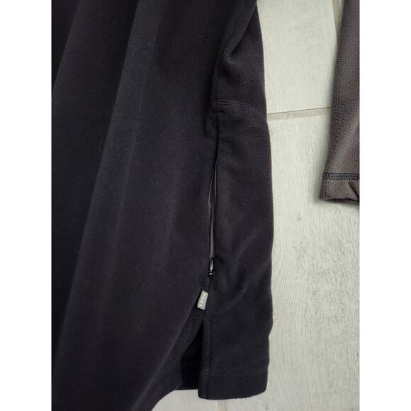 REI Mens Large 1/4 Zip Pullover Shirt Long Sleeve Black Mock Neck Fleece Outdoor - Picture 4 of 8